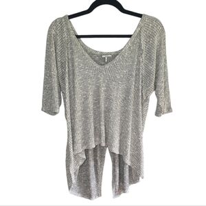 BUCKLE BKE Blouse Crossover Open back Gray Women's Size S‎